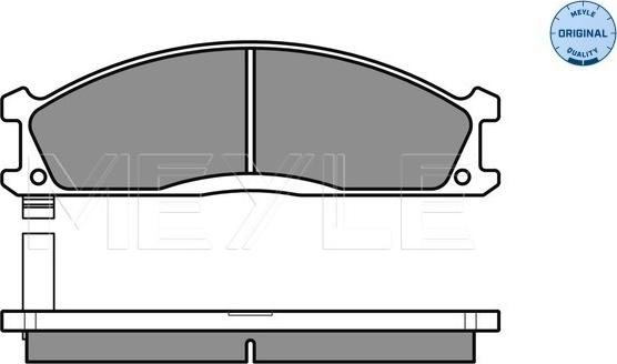 Meyle 025 213 4717 - Тормозные колодки, дисковые, комплект parts5.com