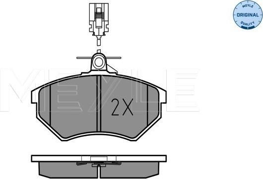 Meyle 025 213 6619/W - Тормозные колодки, дисковые, комплект parts5.com