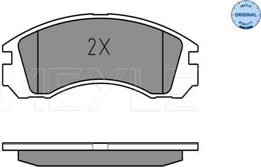 Meyle 025 213 6315/W - Тормозные колодки, дисковые, комплект parts5.com