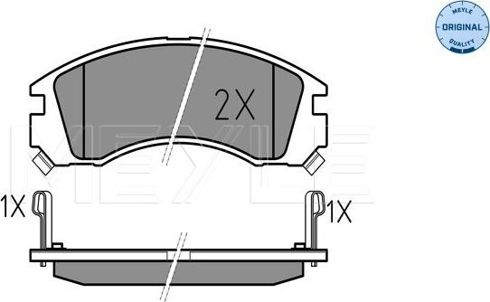 Meyle 025 213 6315/W - Тормозные колодки, дисковые, комплект parts5.com