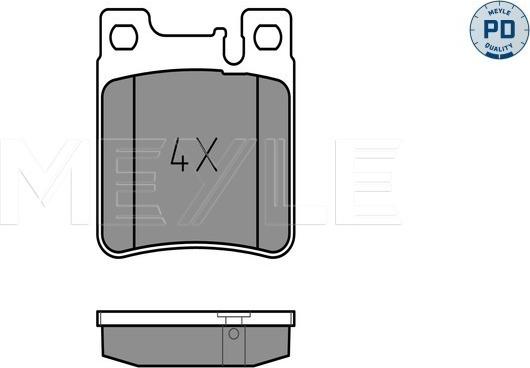 Meyle 025 213 0515/PD - Тормозные колодки, дисковые, комплект parts5.com