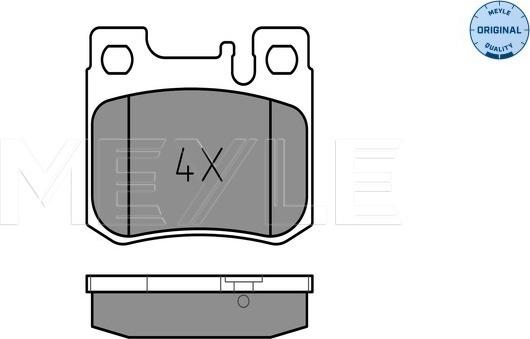 Meyle 025 213 0115 - Тормозные колодки, дисковые, комплект parts5.com