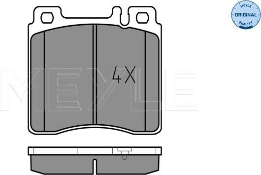 Meyle 025 213 0318 - Тормозные колодки, дисковые, комплект parts5.com