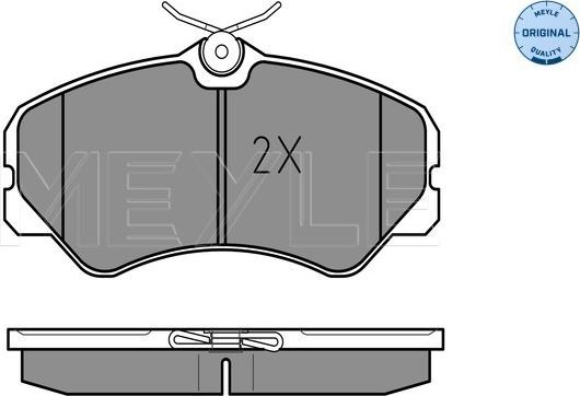 Meyle 025 212 0519/W - Тормозные колодки, дисковые, комплект parts5.com