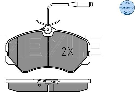 Meyle 025 212 0519/W - Тормозные колодки, дисковые, комплект parts5.com