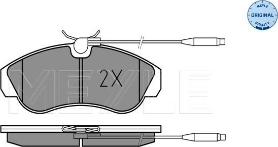 Meyle 025 217 9919/W - Тормозные колодки, дисковые, комплект parts5.com