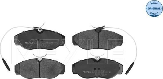 Meyle 025 217 9719/W - Тормозные колодки, дисковые, комплект parts5.com