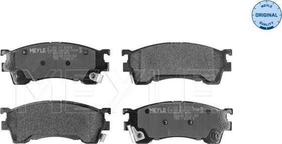 Meyle 025 217 5416/W - Тормозные колодки, дисковые, комплект parts5.com