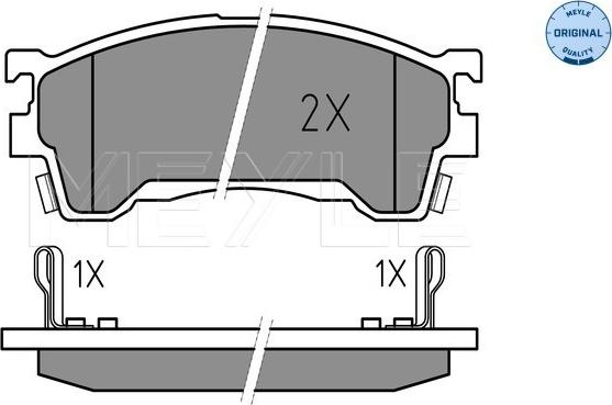 Meyle 025 217 5416/W - Тормозные колодки, дисковые, комплект parts5.com