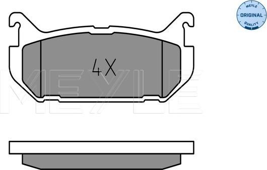 Meyle 025 217 6614 - Тормозные колодки, дисковые, комплект parts5.com