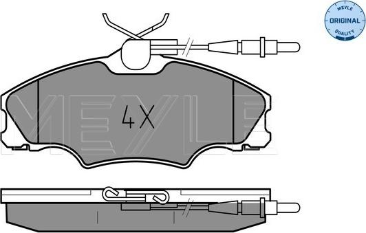 Meyle 025 217 2419/W - Тормозные колодки, дисковые, комплект parts5.com