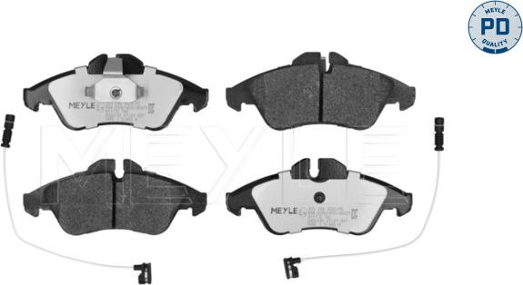 Meyle 025 239 9020/PD - Тормозные колодки, дисковые, комплект parts5.com