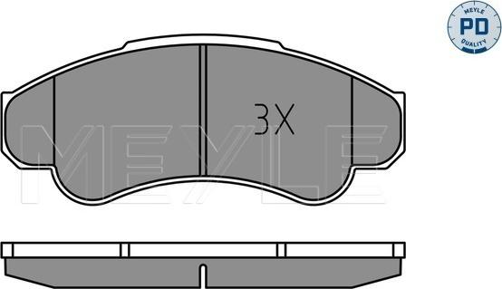 Meyle 025 239 1919/PD - Тормозные колодки, дисковые, комплект parts5.com