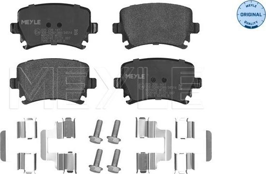 Meyle 025 239 1417 - Тормозные колодки, дисковые, комплект parts5.com