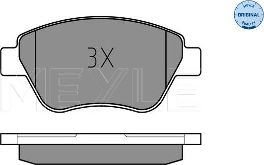 Meyle 025 239 8217/W - Тормозные колодки, дисковые, комплект parts5.com