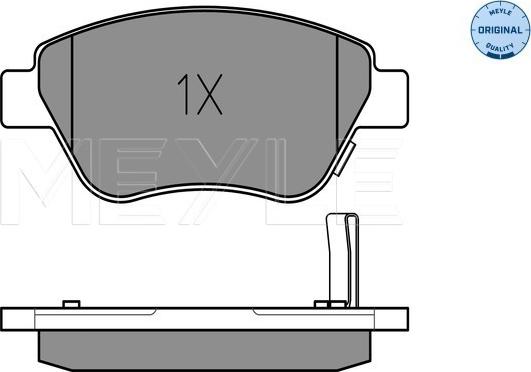 Meyle 025 239 8217/W - Тормозные колодки, дисковые, комплект parts5.com