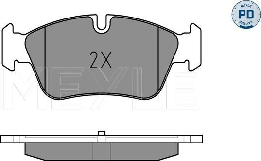 Meyle 025 239 3517/PD - Тормозные колодки, дисковые, комплект parts5.com