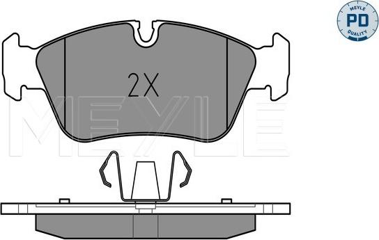 Meyle 025 239 3517/PD - Тормозные колодки, дисковые, комплект parts5.com