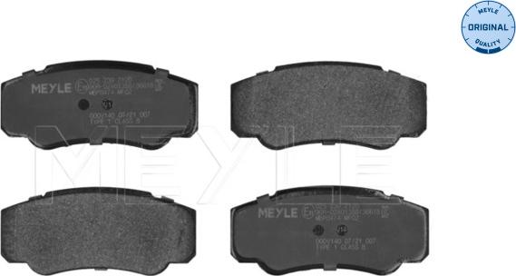 Meyle 025 239 2120 - Тормозные колодки, дисковые, комплект parts5.com