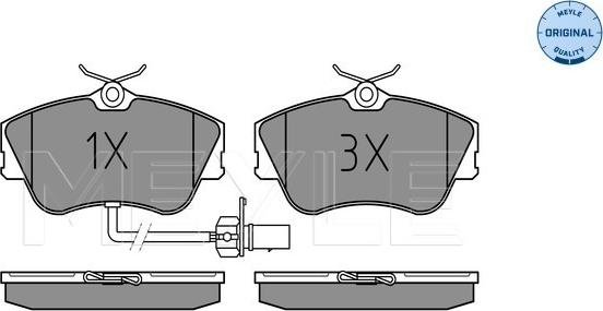 Meyle 025 234 4519/W - Тормозные колодки, дисковые, комплект parts5.com