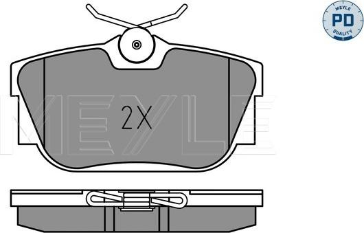 Meyle 025 234 4616/PD - Brake Pad Set, disc brake parts5.com