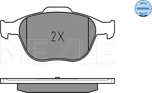 Meyle 025 234 4017 - Тормозные колодки, дисковые, комплект parts5.com