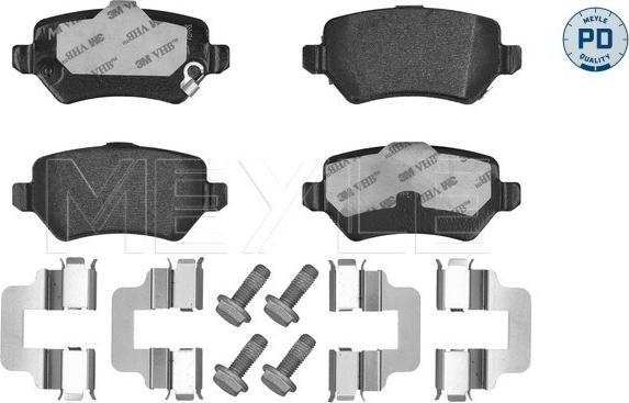 Meyle 025 234 1715/PD - Тормозные колодки, дисковые, комплект parts5.com