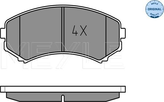 Meyle 025 234 8816/W - Тормозные колодки, дисковые, комплект parts5.com