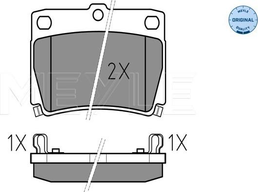 Meyle 025 235 9315/W - Тормозные колодки, дисковые, комплект parts5.com