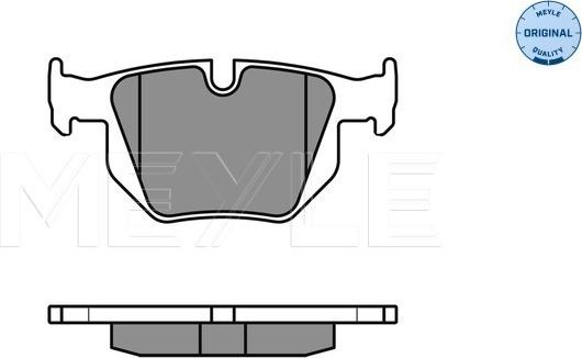 Meyle 025 235 5017 - Тормозные колодки, дисковые, комплект parts5.com