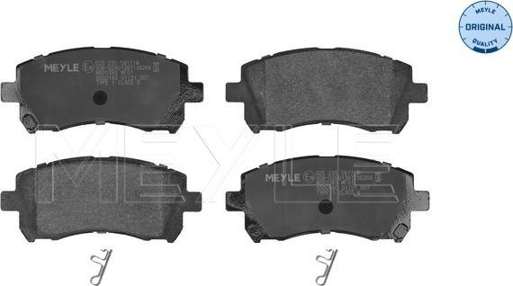 Meyle 025 235 5817/W - Тормозные колодки, дисковые, комплект parts5.com