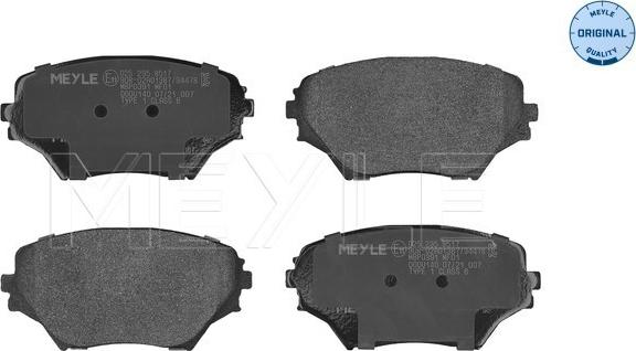 Meyle 025 235 8517 - Тормозные колодки, дисковые, комплект parts5.com