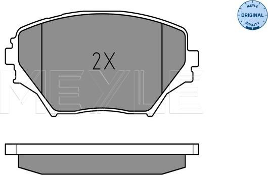 Meyle 025 235 8517 - Тормозные колодки, дисковые, комплект parts5.com