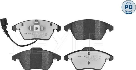 Meyle 025 235 8720/PD - Тормозные колодки, дисковые, комплект parts5.com