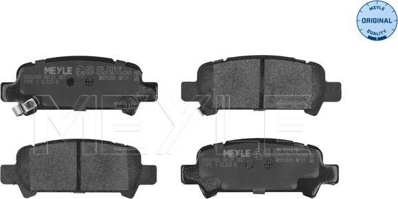 Meyle 025 235 7214/W - Тормозные колодки, дисковые, комплект parts5.com