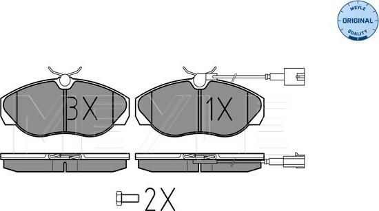 Meyle 025 236 0219/W - Тормозные колодки, дисковые, комплект parts5.com