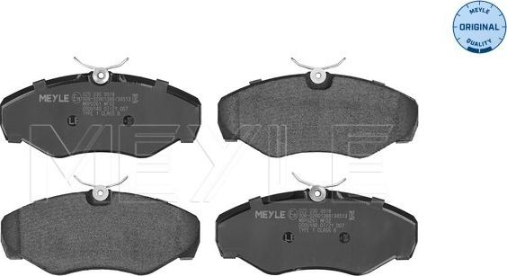 Meyle 025 230 9918 - Тормозные колодки, дисковые, комплект parts5.com