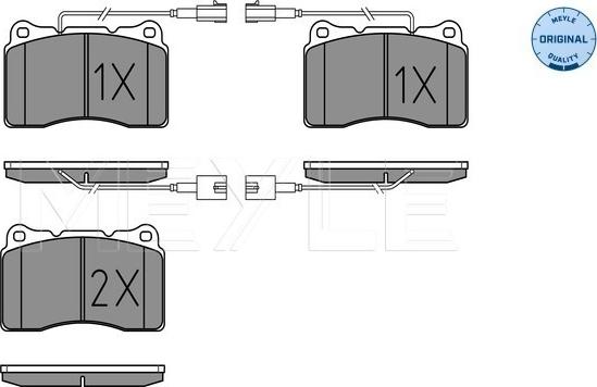 Meyle 025 230 9216/W - Тормозные колодки, дисковые, комплект parts5.com