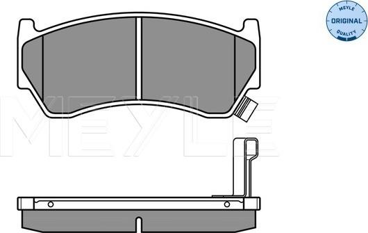 Meyle 025 230 0415/W - Тормозные колодки, дисковые, комплект parts5.com