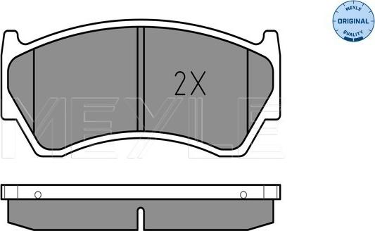 Meyle 025 230 0415/W - Тормозные колодки, дисковые, комплект parts5.com