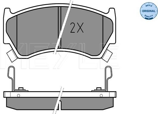 Meyle 025 230 0415/W - Тормозные колодки, дисковые, комплект parts5.com