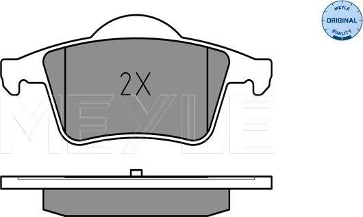 Meyle 025 230 7616 - Тормозные колодки, дисковые, комплект parts5.com