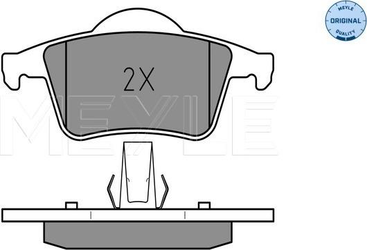 Meyle 025 230 7616 - Тормозные колодки, дисковые, комплект parts5.com