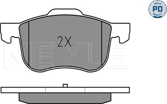 Meyle 025 230 7318/PD - Тормозные колодки, дисковые, комплект parts5.com