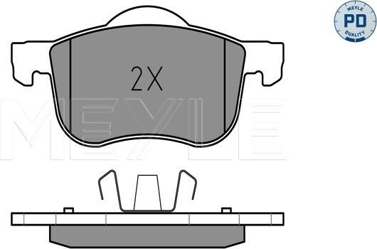 Meyle 025 230 7318/PD - Тормозные колодки, дисковые, комплект parts5.com