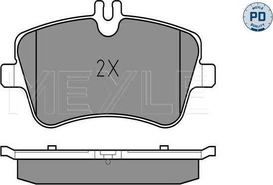 Meyle 025 231 4419/PD - Тормозные колодки, дисковые, комплект parts5.com