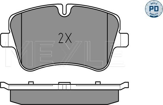 Meyle 025 231 4419/PD - Тормозные колодки, дисковые, комплект parts5.com