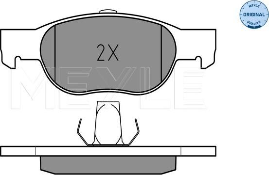 Meyle 025 231 8118 - Тормозные колодки, дисковые, комплект parts5.com