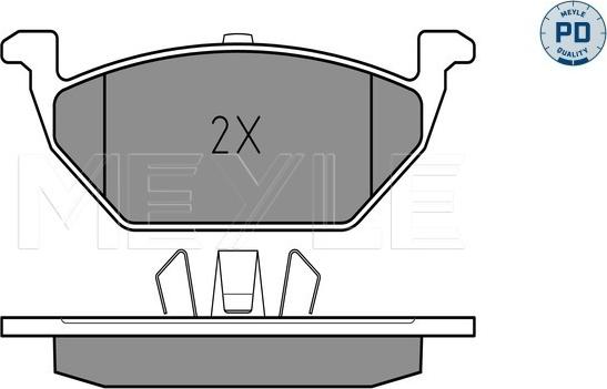 Meyle 025 231 3019/PD - Тормозные колодки, дисковые, комплект parts5.com