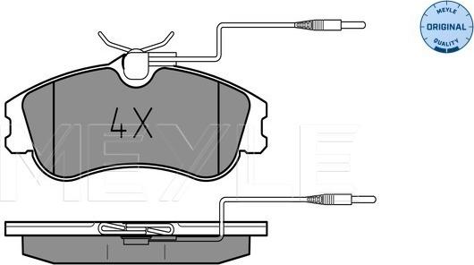 Meyle 025 231 2419/W - Тормозные колодки, дисковые, комплект parts5.com